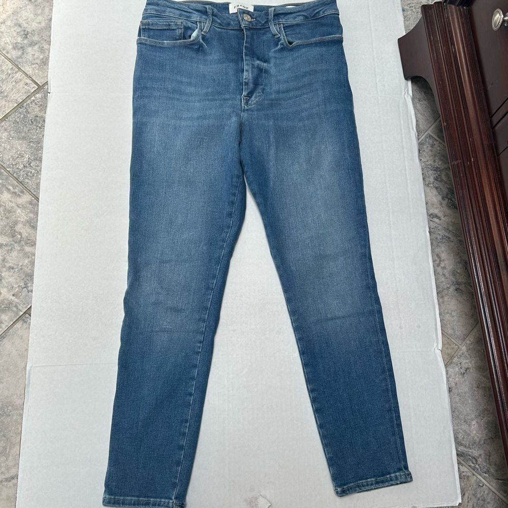 FRAME‎ Denim Le Jeanne Skinny Crop Sapphire Color Jeans size 2 - Picture 5 of 6